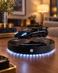 ZERO G CAR LAMP levitating above its illuminated base in a premium interior