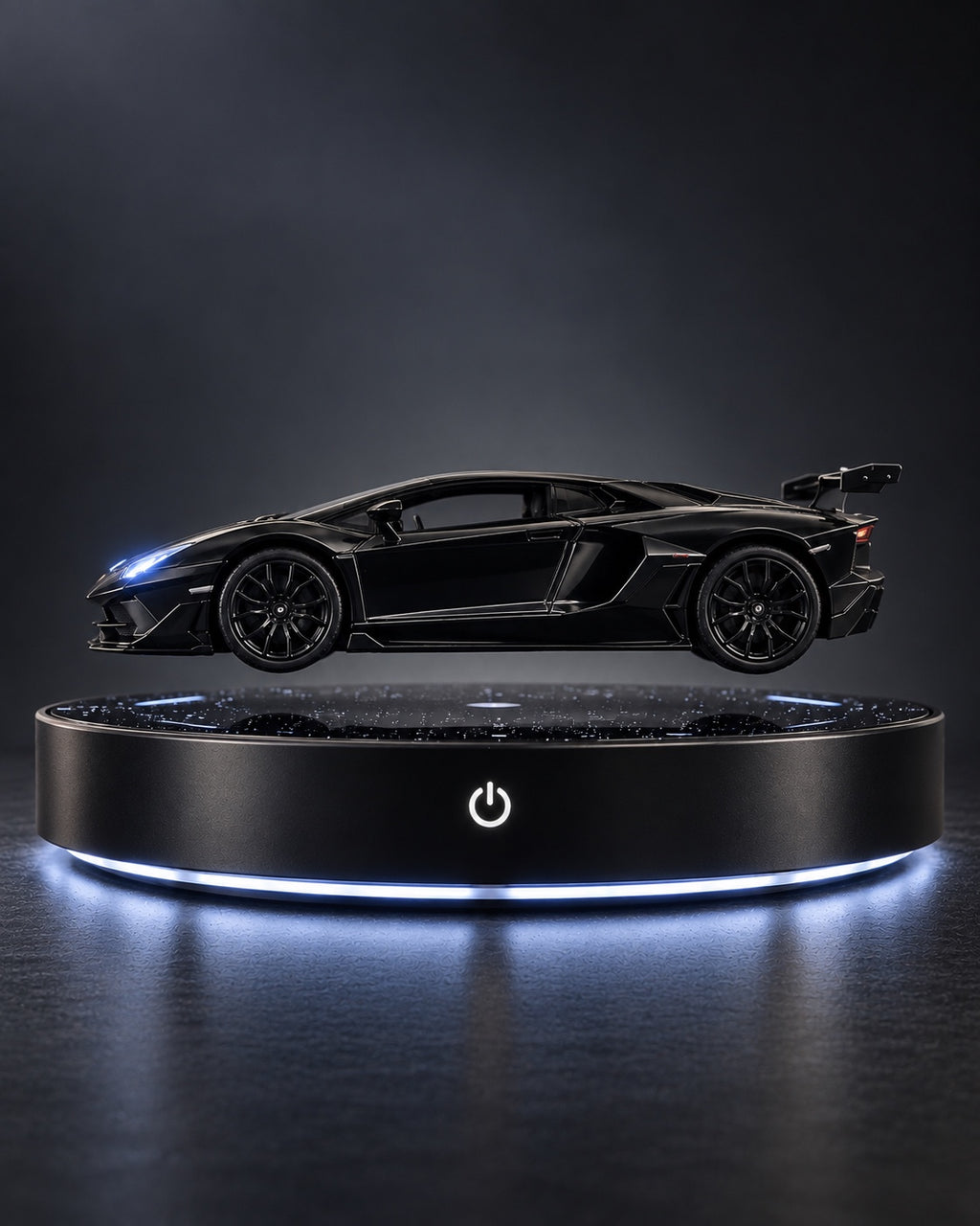 ZERO G CAR LAMP side profile showing the visible magnetic levitation gap