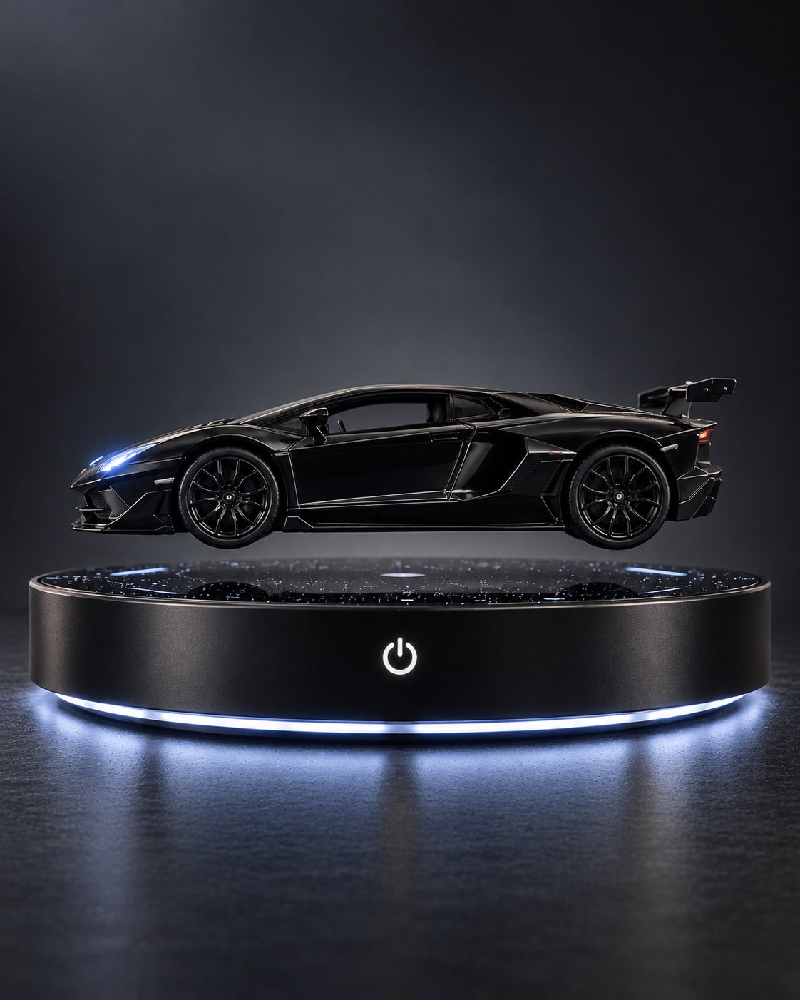 ZERO G CAR LAMP side profile showing the visible magnetic levitation gap